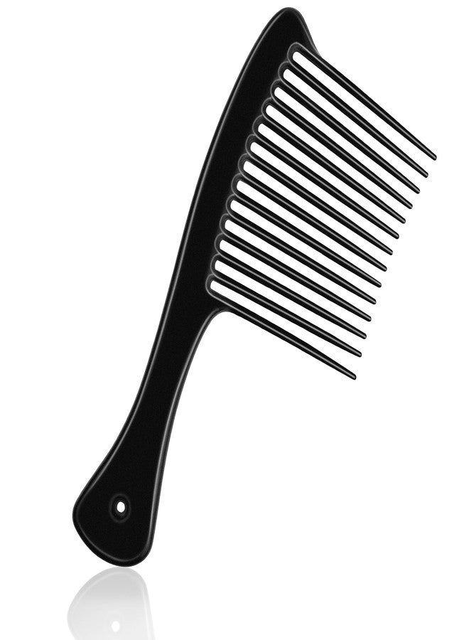 HDAJY Wide Tooth Comb, Large Thickened Hair Comb, Shower Combs for Wet Curly Straight Hair, Round Comb Teeth, no Hair Damage, Black - Image 1
